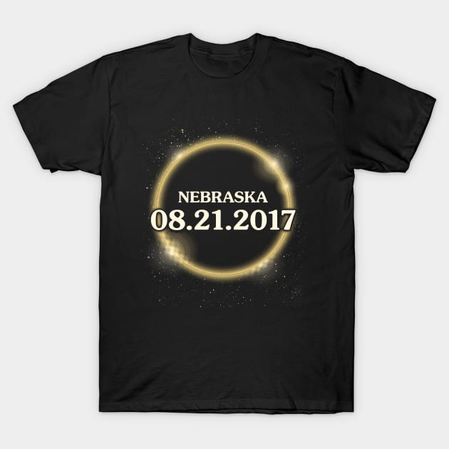 Solar Eclipse August 2017 Nebraska T-Shirt by Bricke